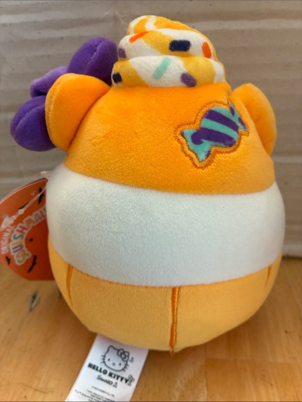 Hello Kitty Halloween Squishmallows with purple bow about 5 in NWT. - Picture 4 of 6